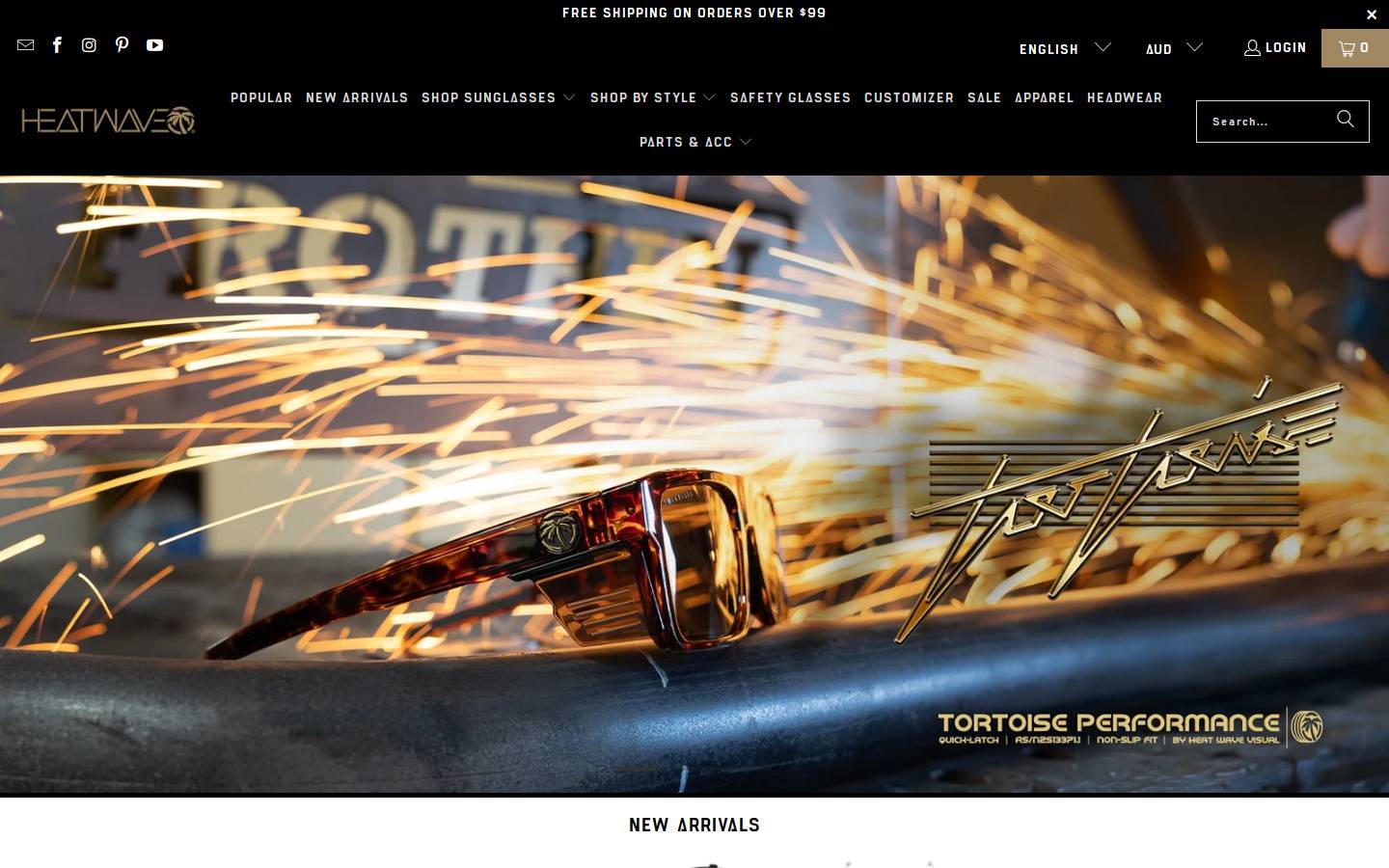 Heat Wave Visual homepage screenshot