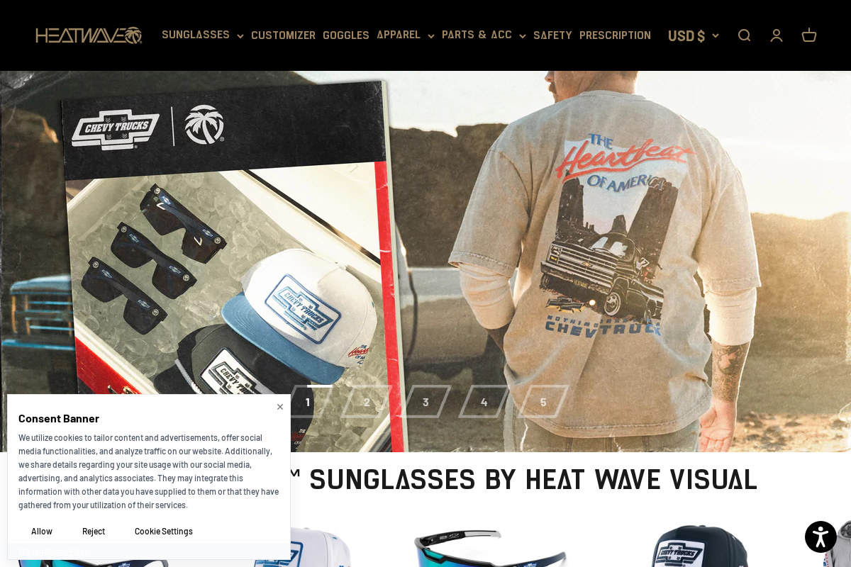 Heat Wave Visual homepage screenshot