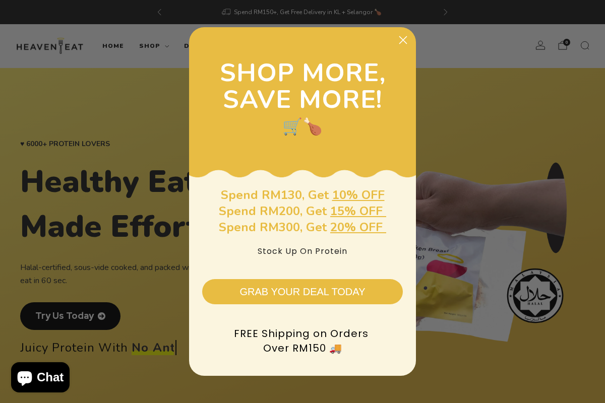 Heaven Eat homepage screenshot