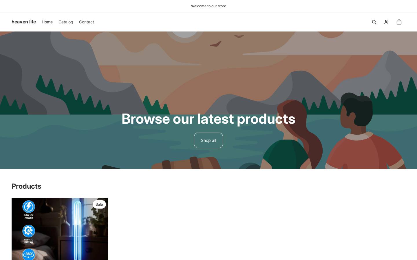 heavenlife.shop homepage screenshot