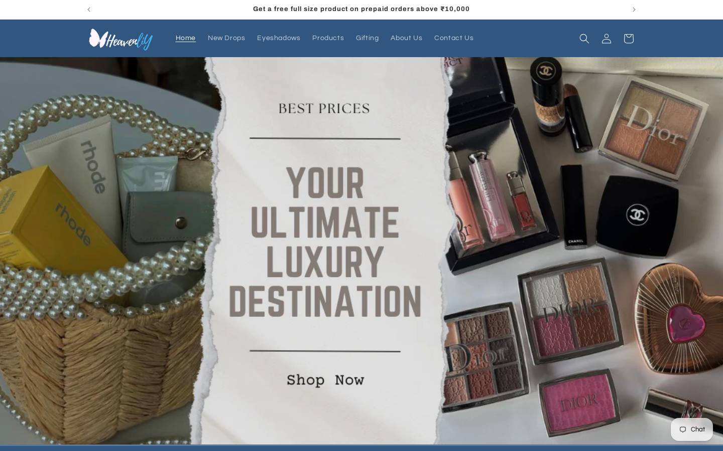 heavenliy.com homepage screenshot