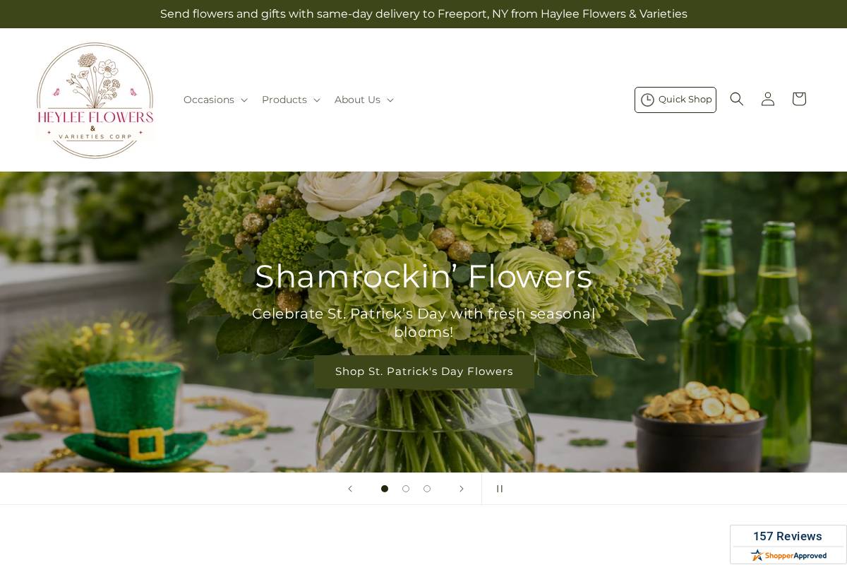 heavenlyflowersny.com homepage screenshot