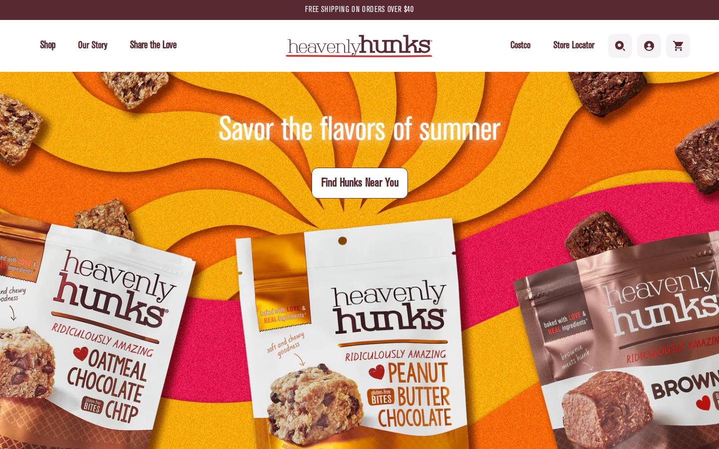 heavenlyhunks.com homepage screenshot