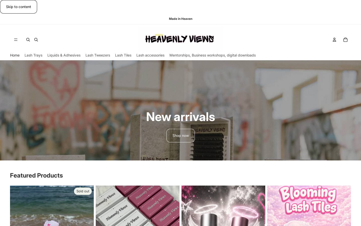 heavenlyviews.shop homepage screenshot