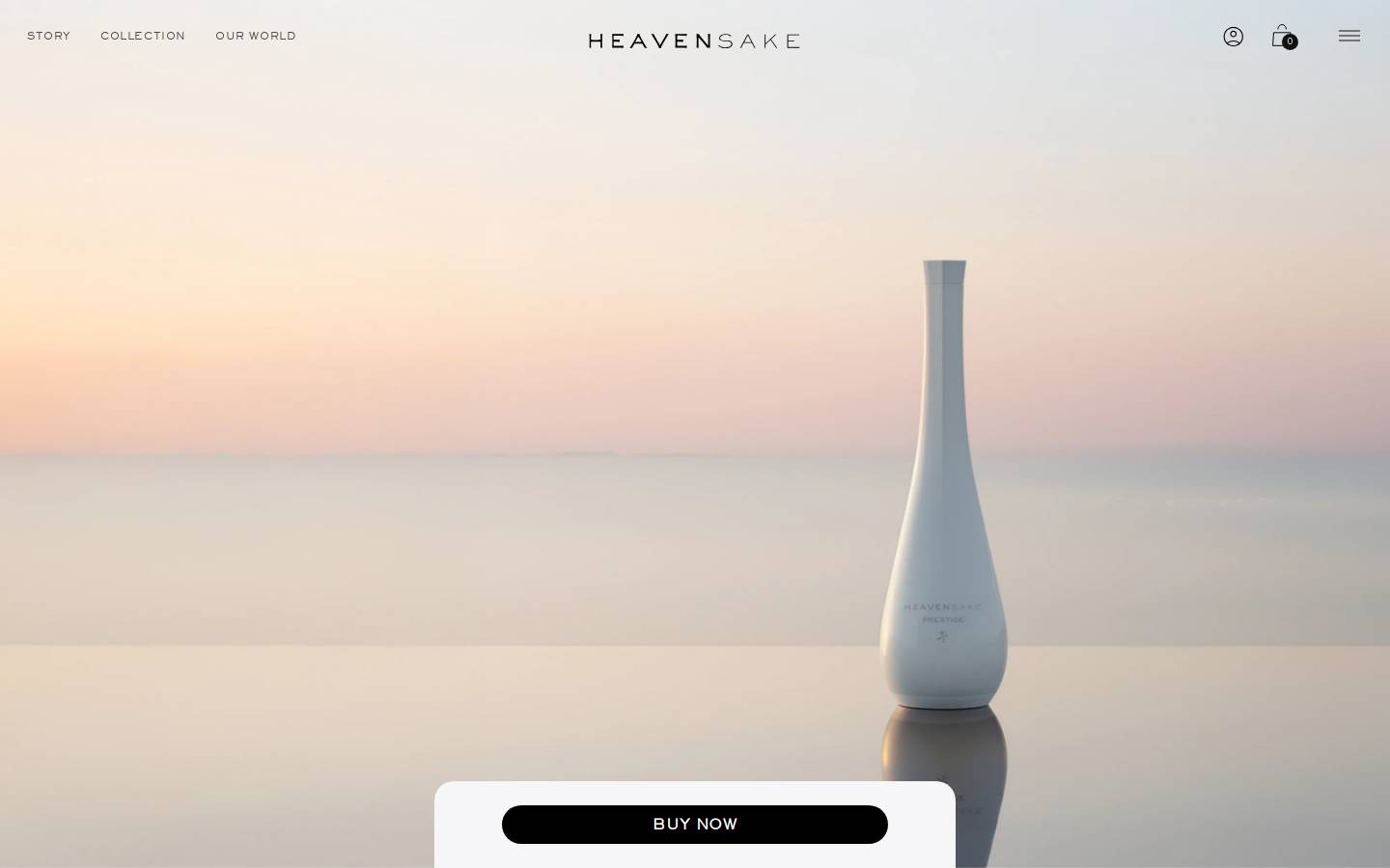 heavensake.com homepage screenshot