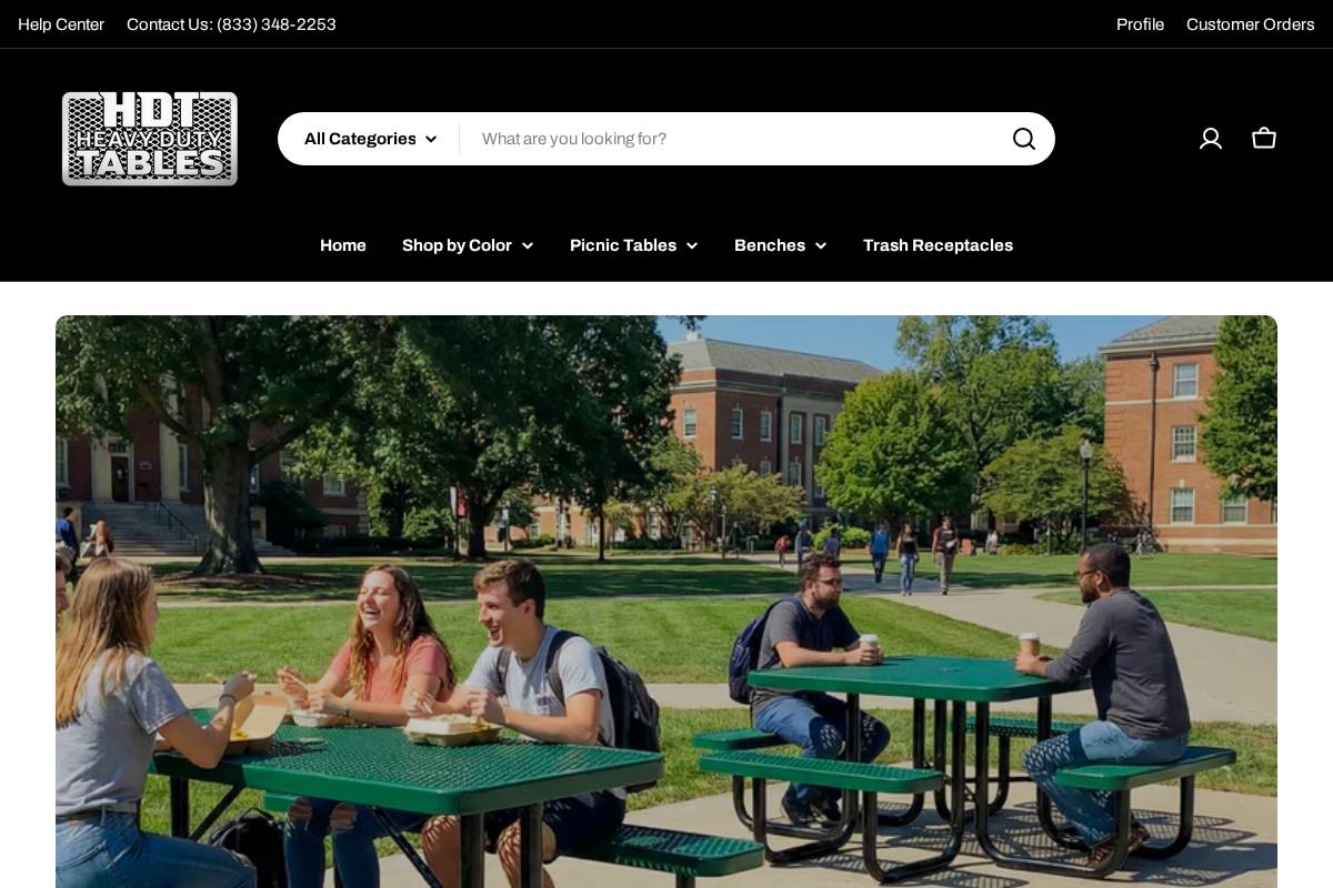 heavydutytables.com homepage screenshot