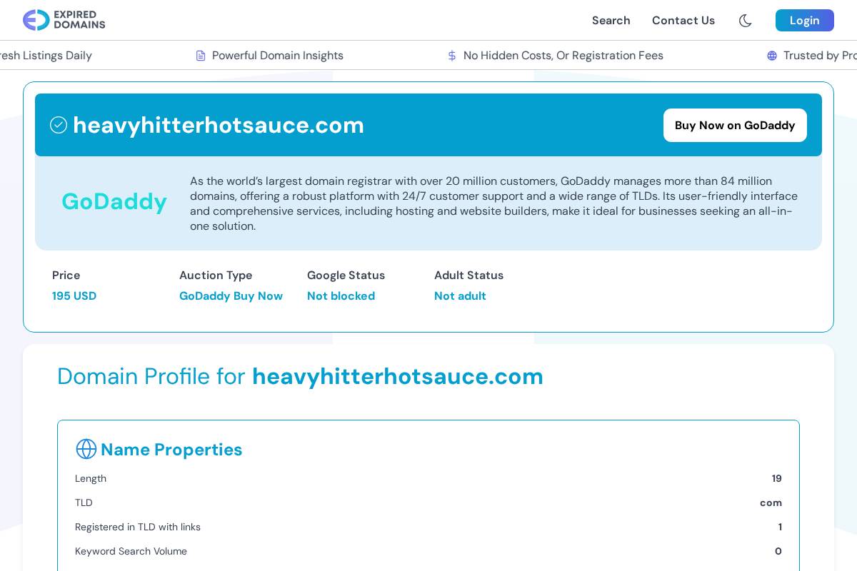 heavyhitterhotsauce.com homepage screenshot