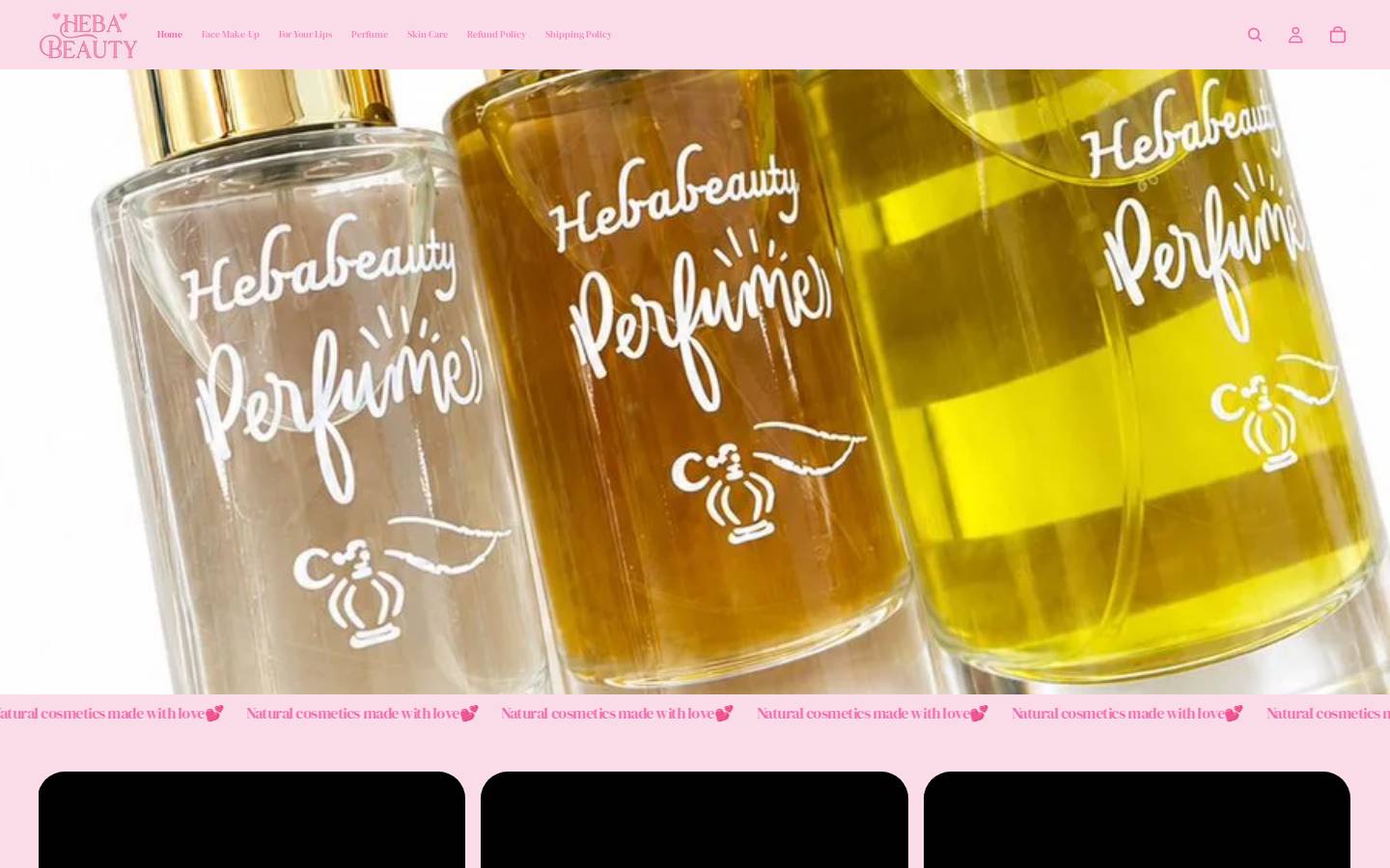 hebabeauty.store homepage screenshot
