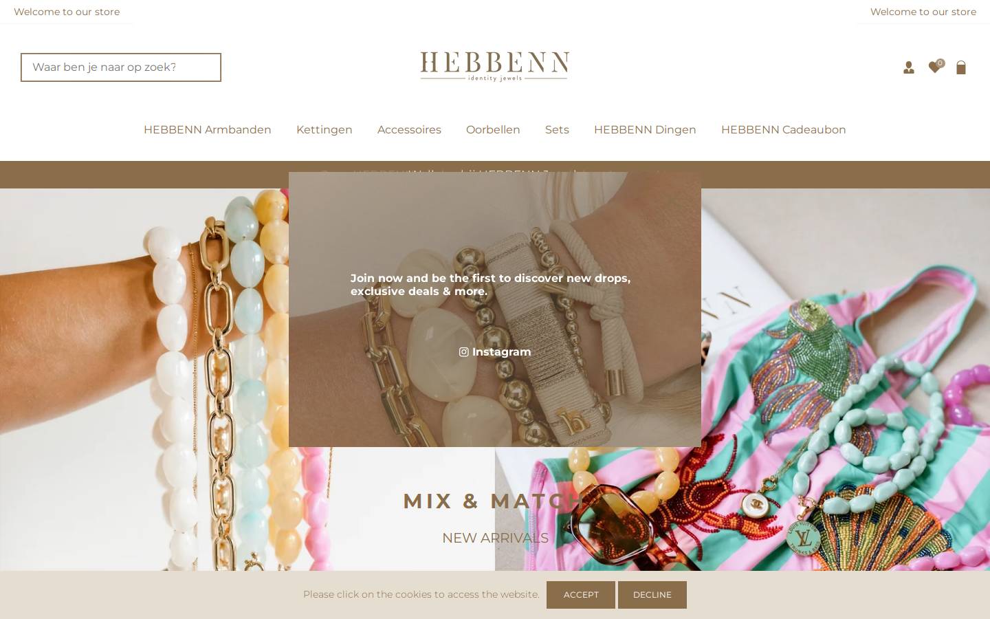 hebbenn.com homepage screenshot