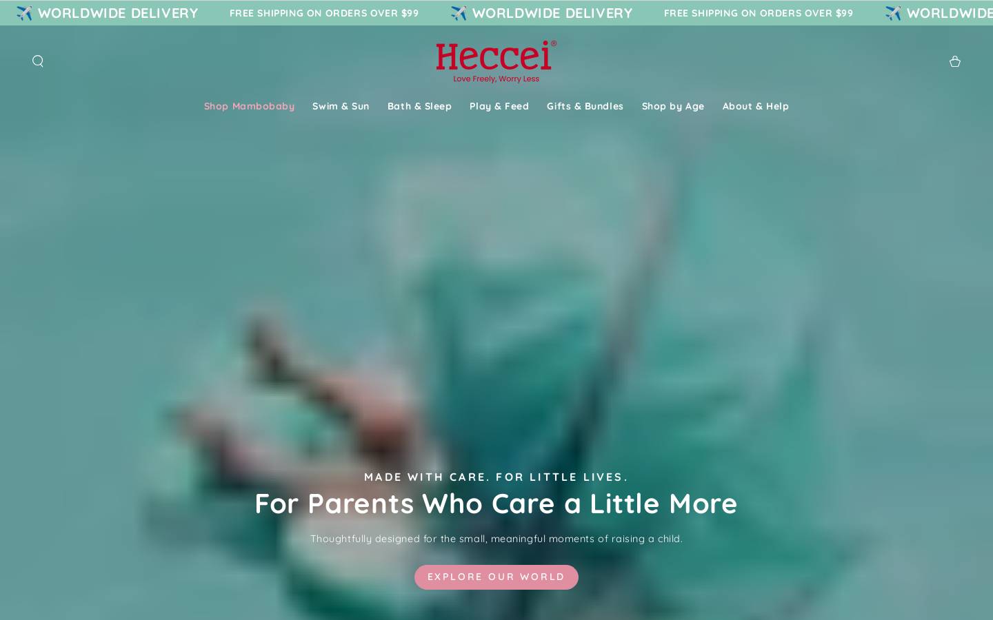 heccei.com homepage screenshot