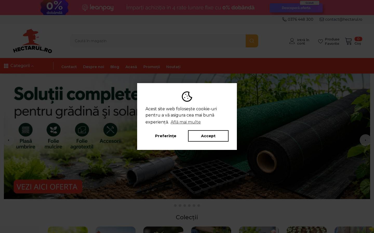 hectarul.ro homepage screenshot