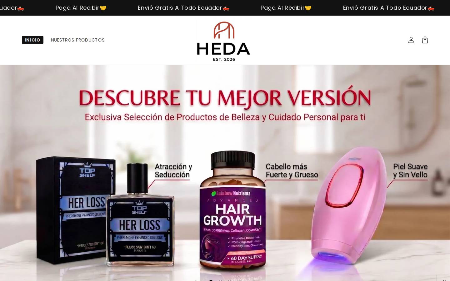 hedaonline.shop homepage screenshot
