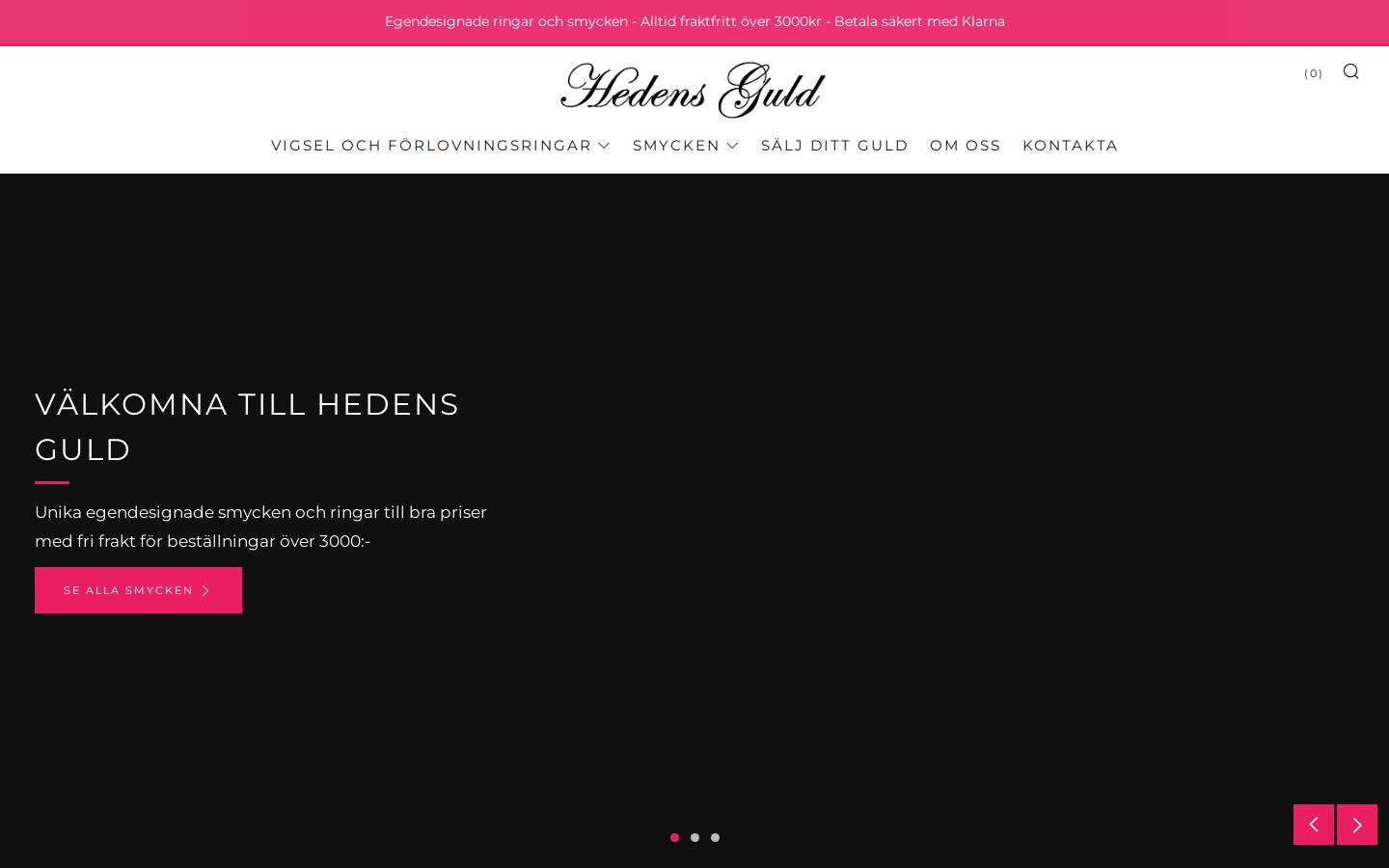 Hedens Guld homepage screenshot