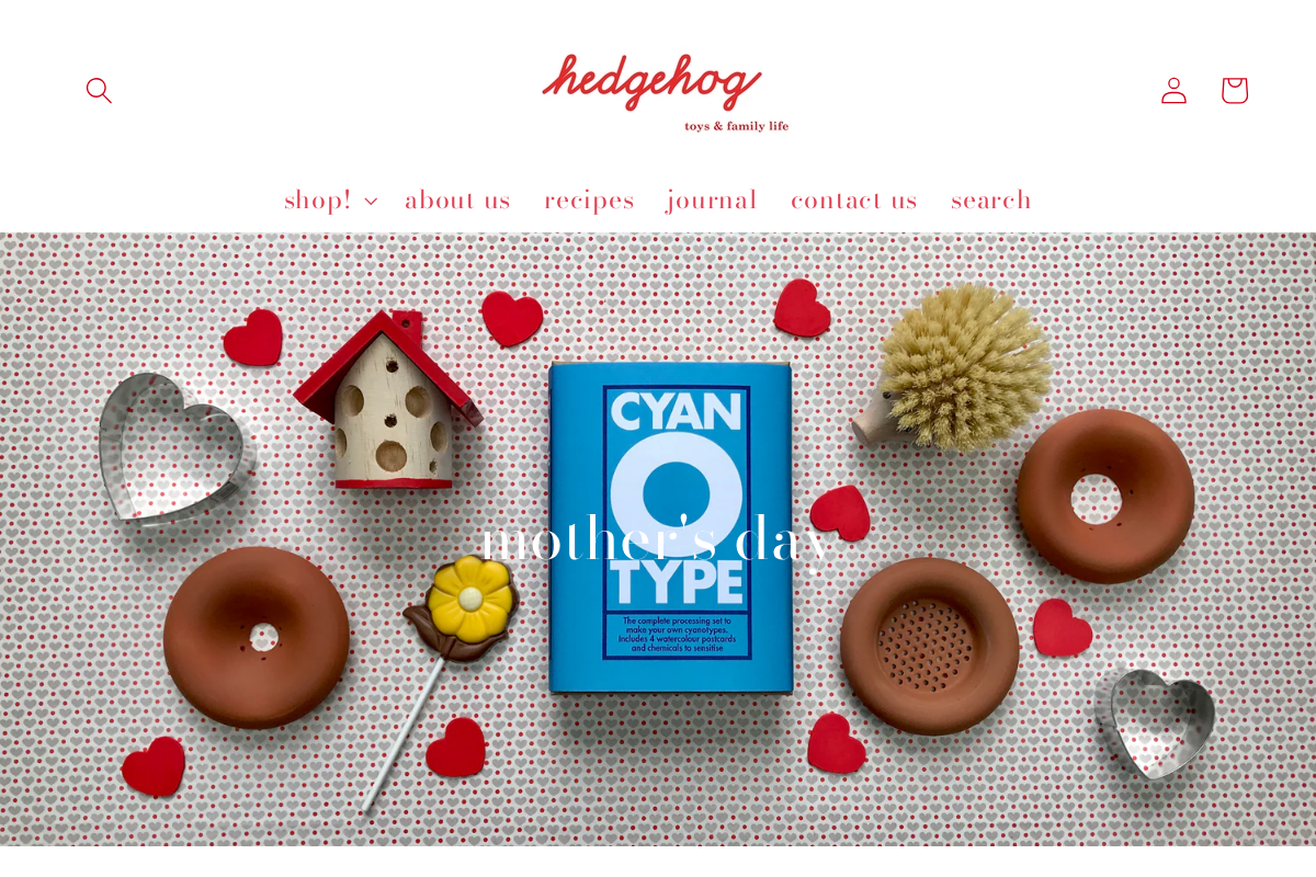 hedgehogshop.co.uk homepage screenshot