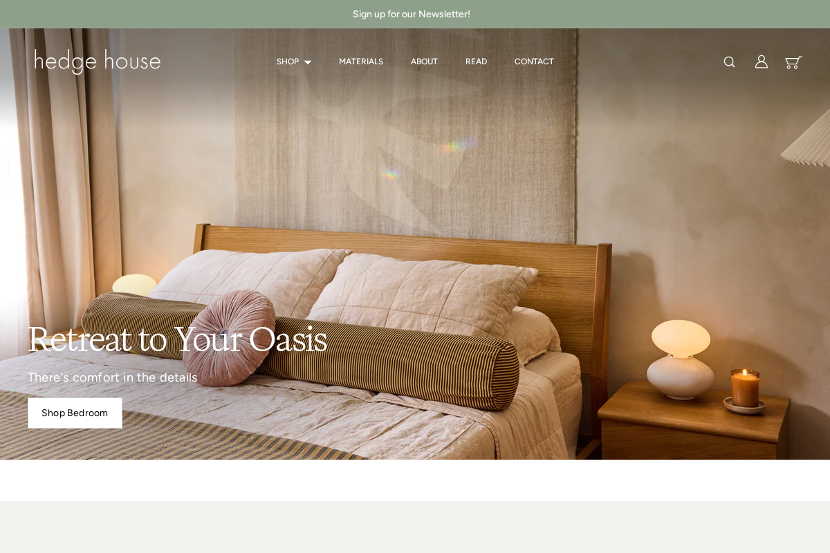 hedgehousefurniture.com homepage screenshot