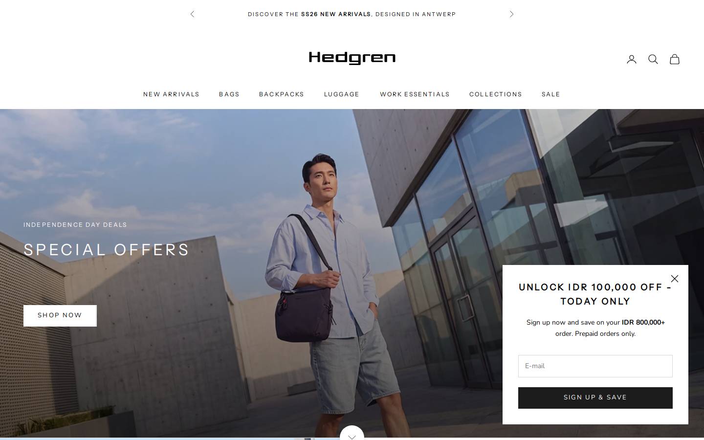 hedgren.co.id homepage screenshot