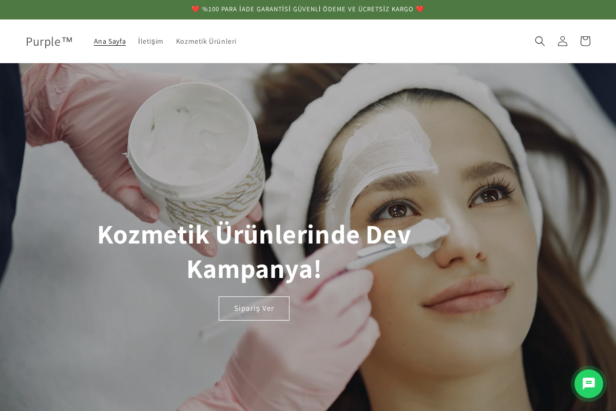 Purple™ homepage screenshot