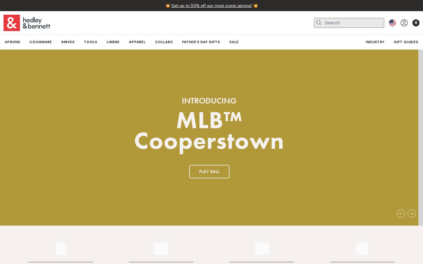 Hedley & Bennett homepage screenshot