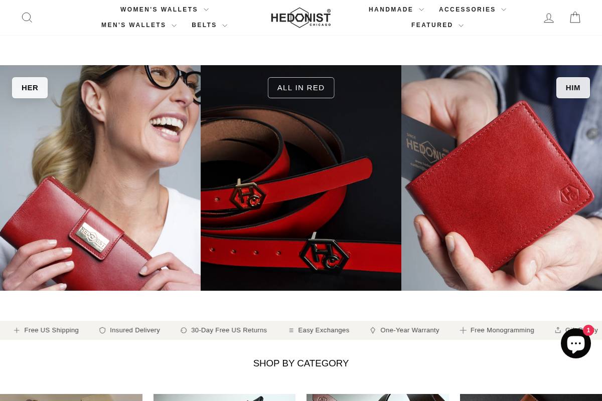 hedonist-style.com homepage screenshot