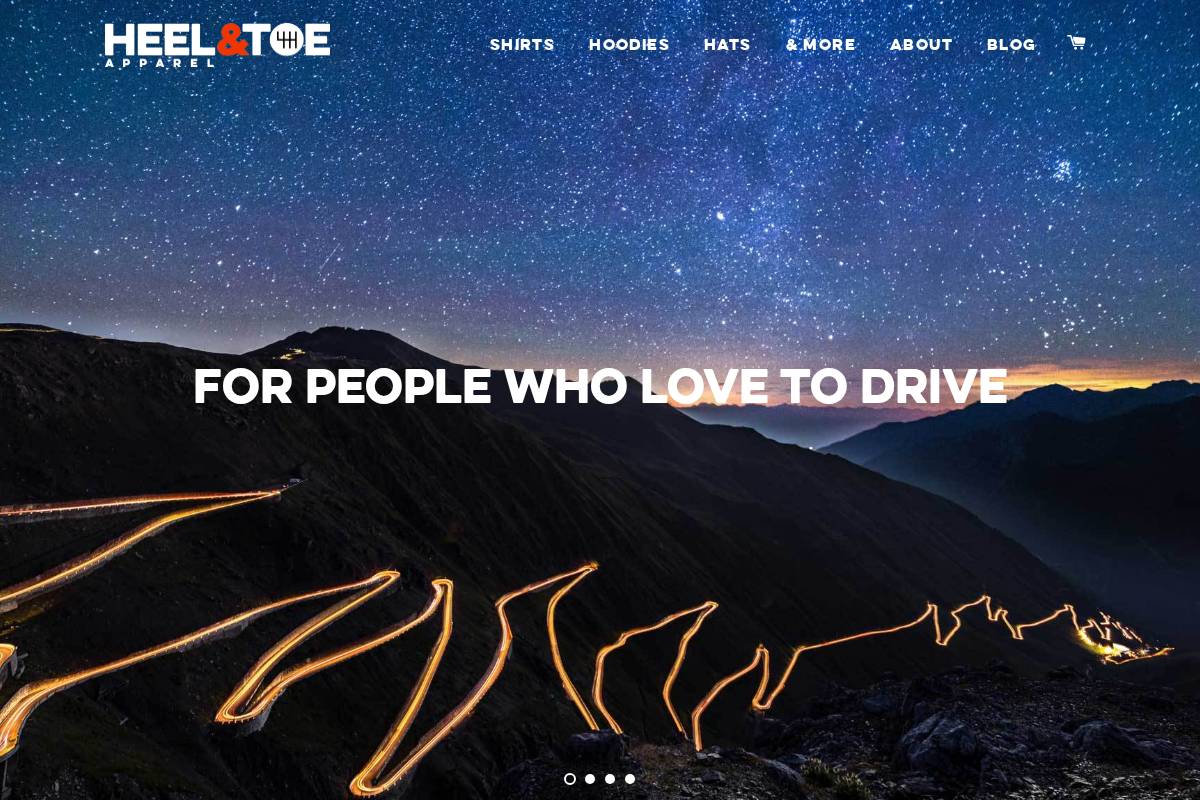 heelandtoeapparel.com homepage screenshot