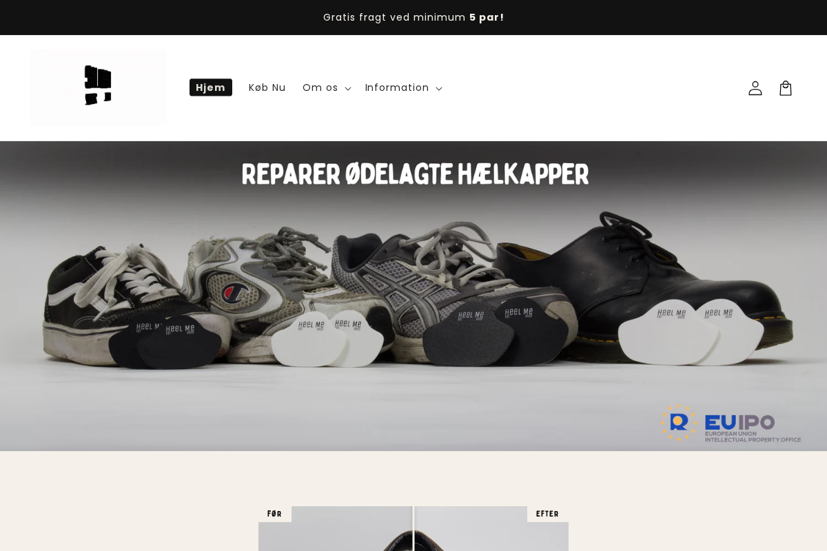 Heelme homepage screenshot