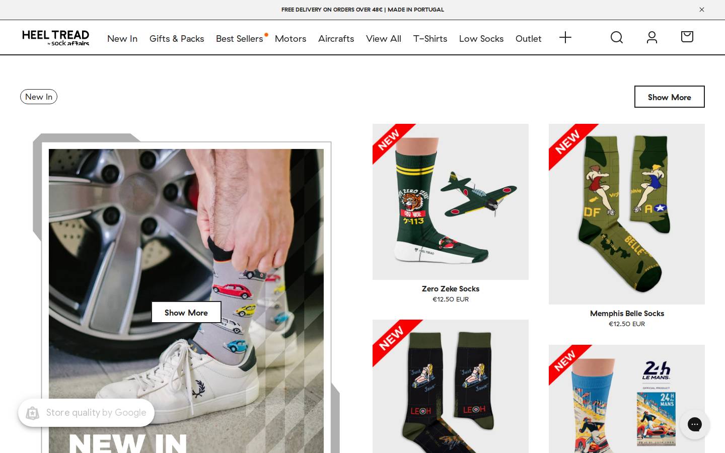 HEEL TREAD homepage screenshot
