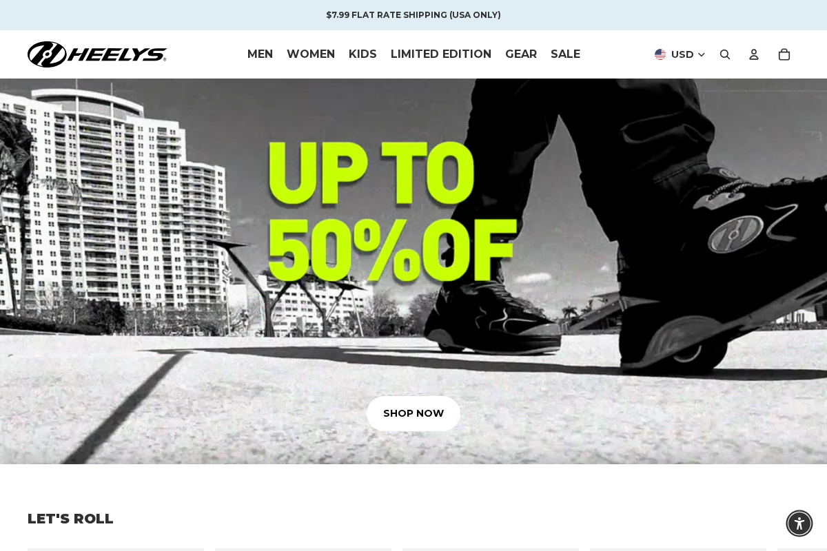 heelysshoes.ca homepage screenshot