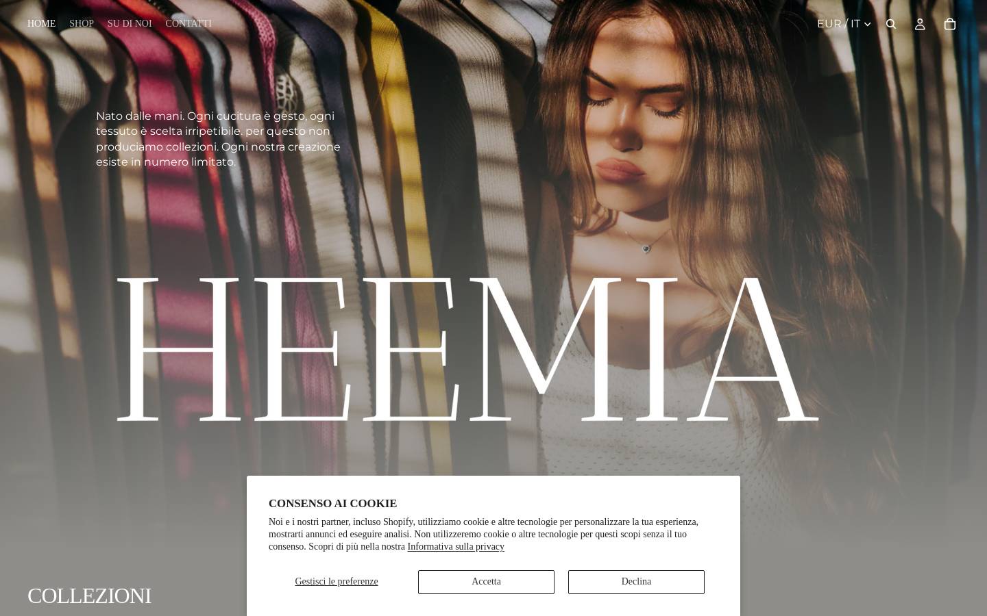 Heemia homepage screenshot
