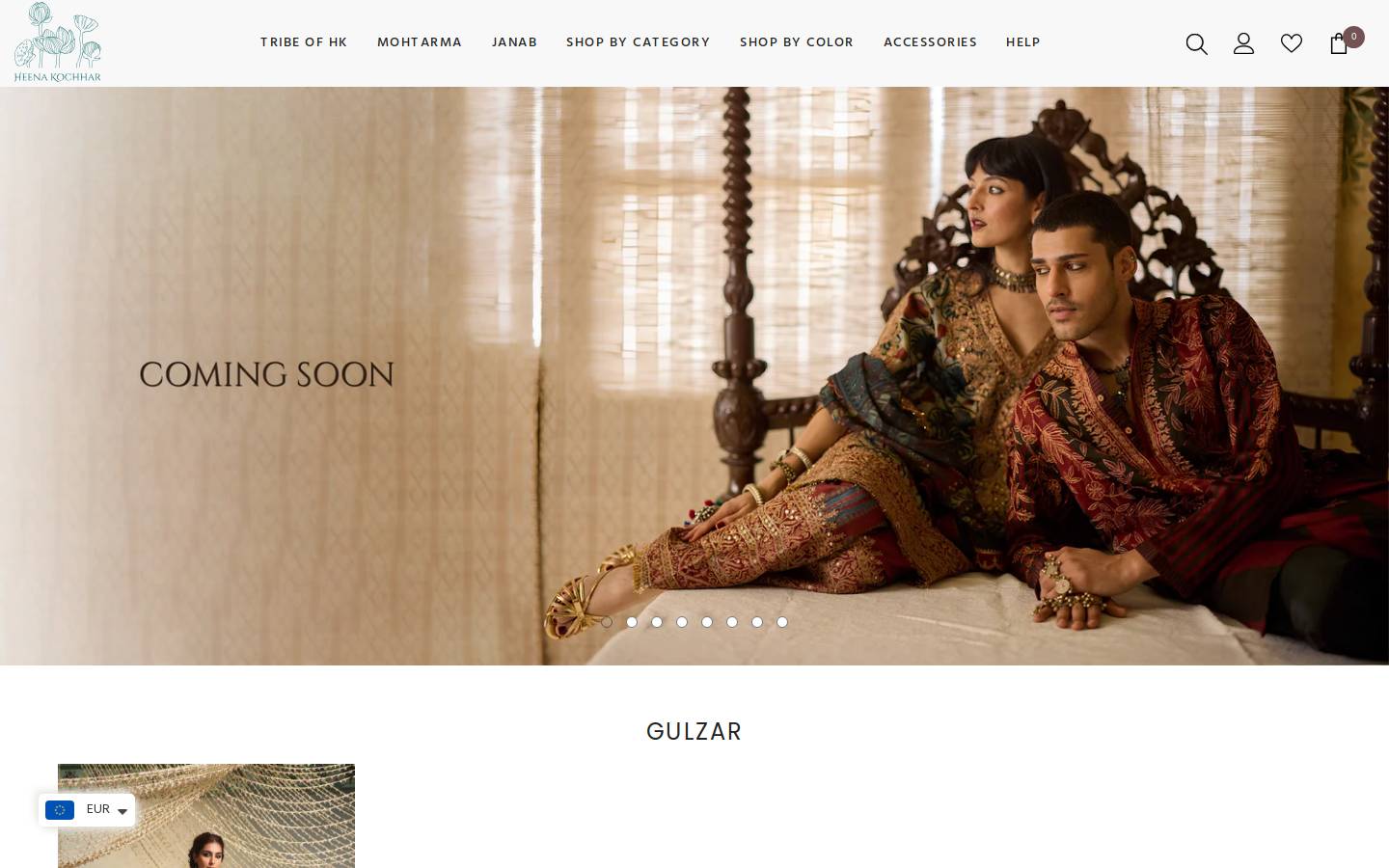 heenakochhar.com homepage screenshot