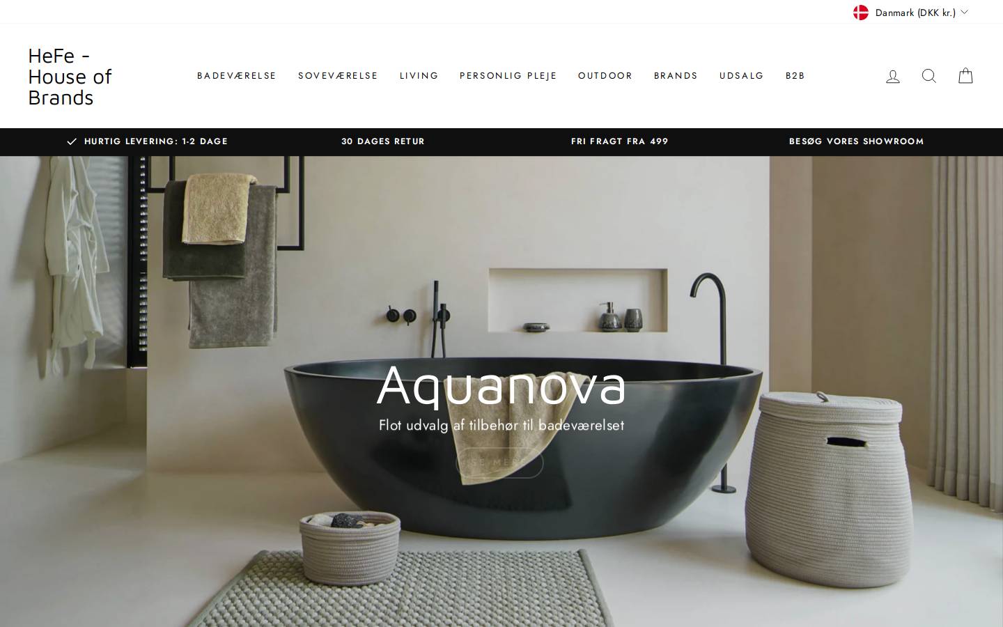 HeFe - House of Brands homepage screenshot