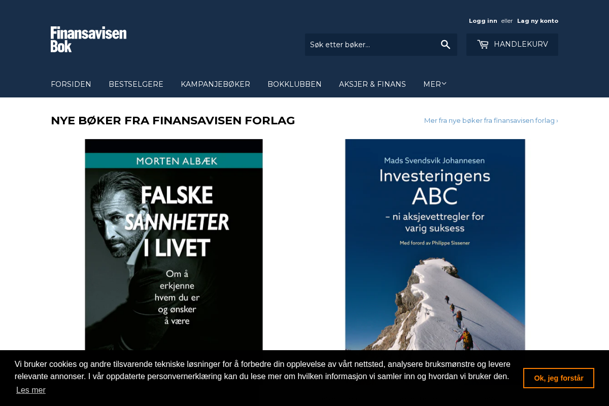 hegnarbok.no homepage screenshot