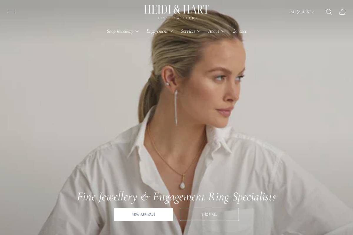 heidiandhart.com homepage screenshot