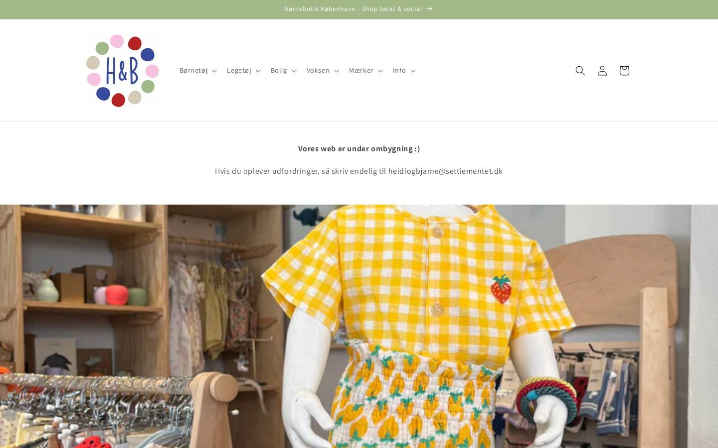 Heidi & Bjarne - Local & Social Shopping homepage screenshot