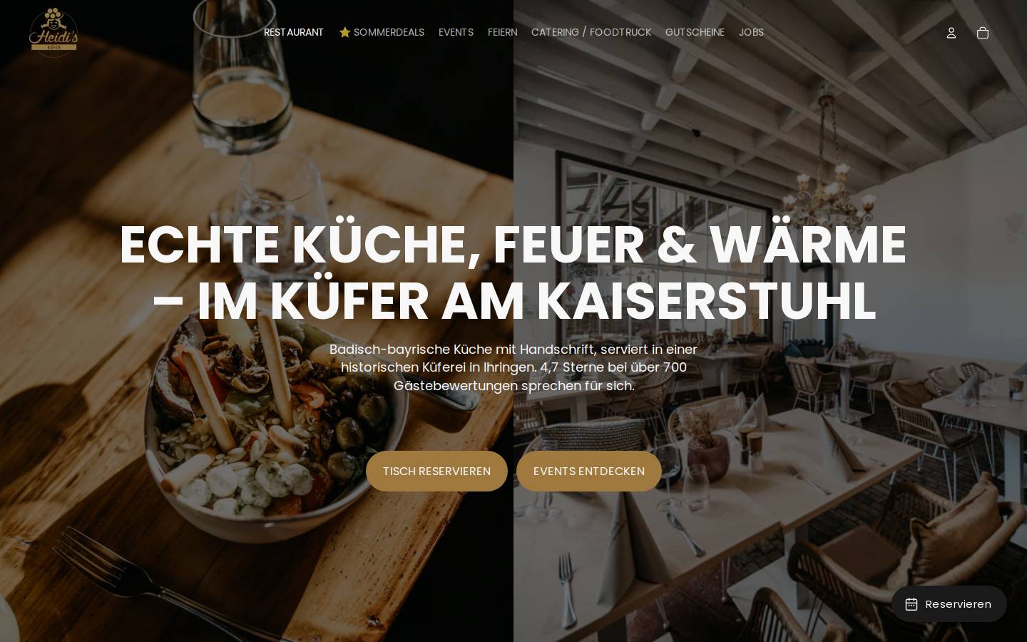 heidis-kuefer.de homepage screenshot