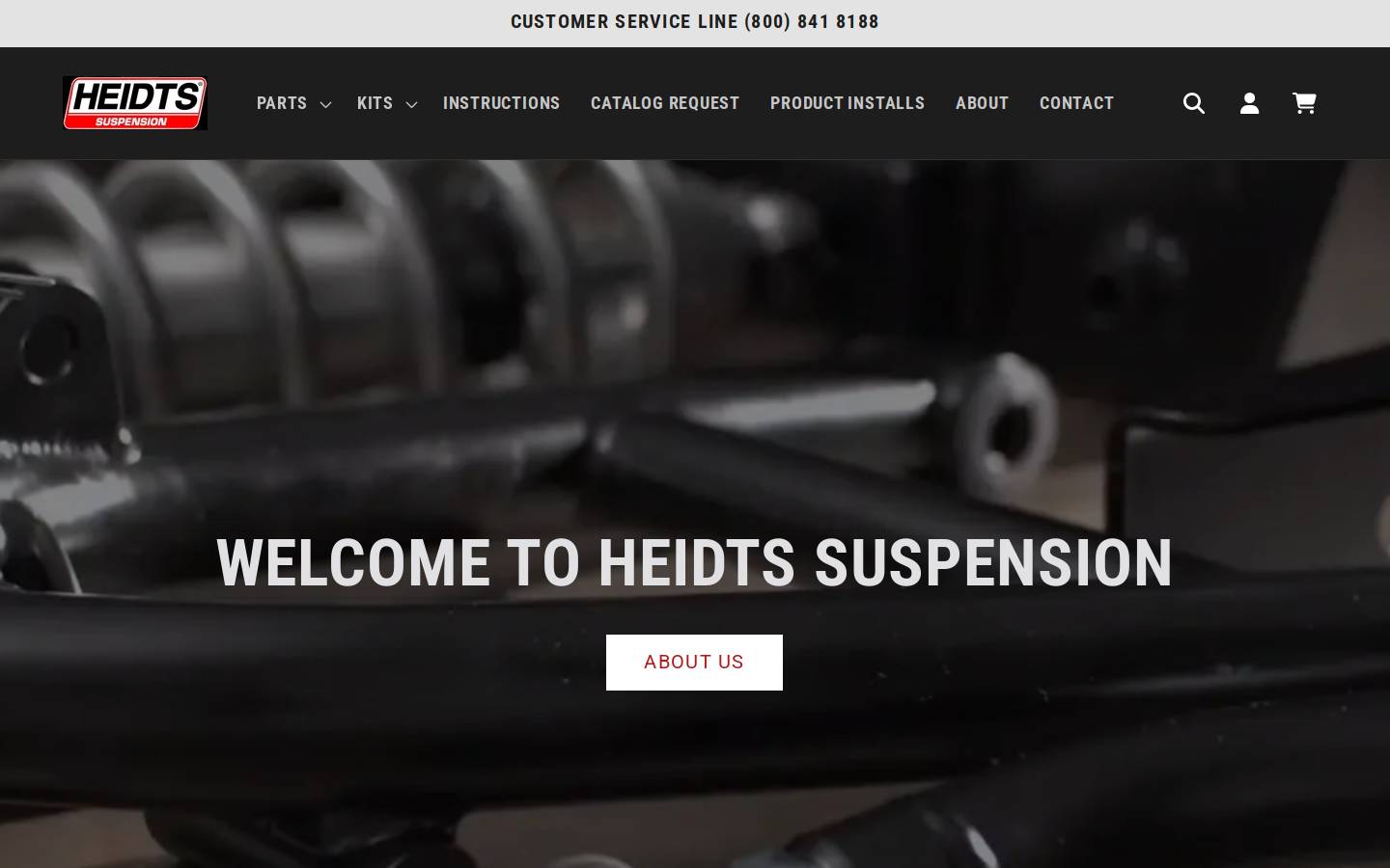 Heidts homepage screenshot