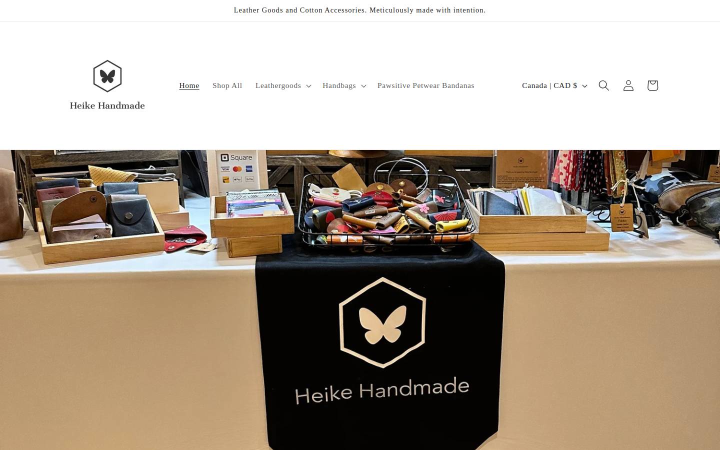 heikehandmade.com homepage screenshot