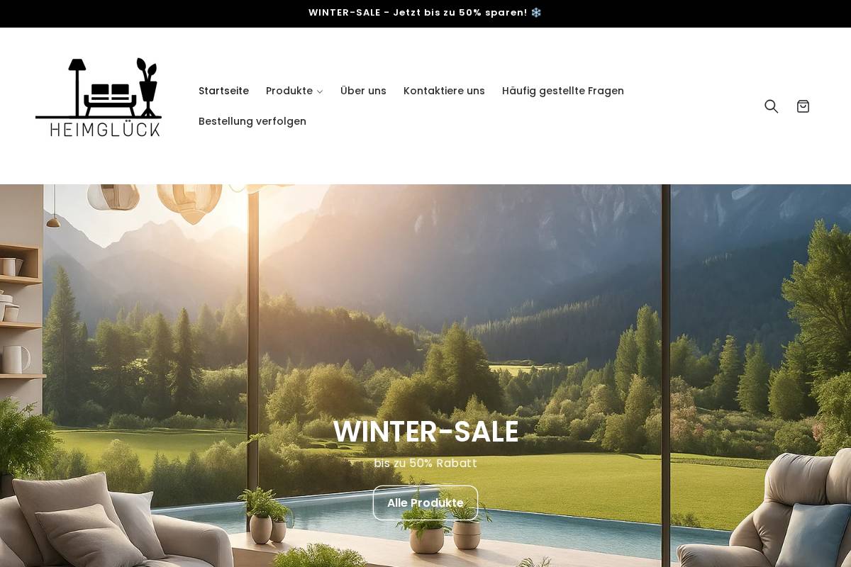 Heim Glueck homepage screenshot