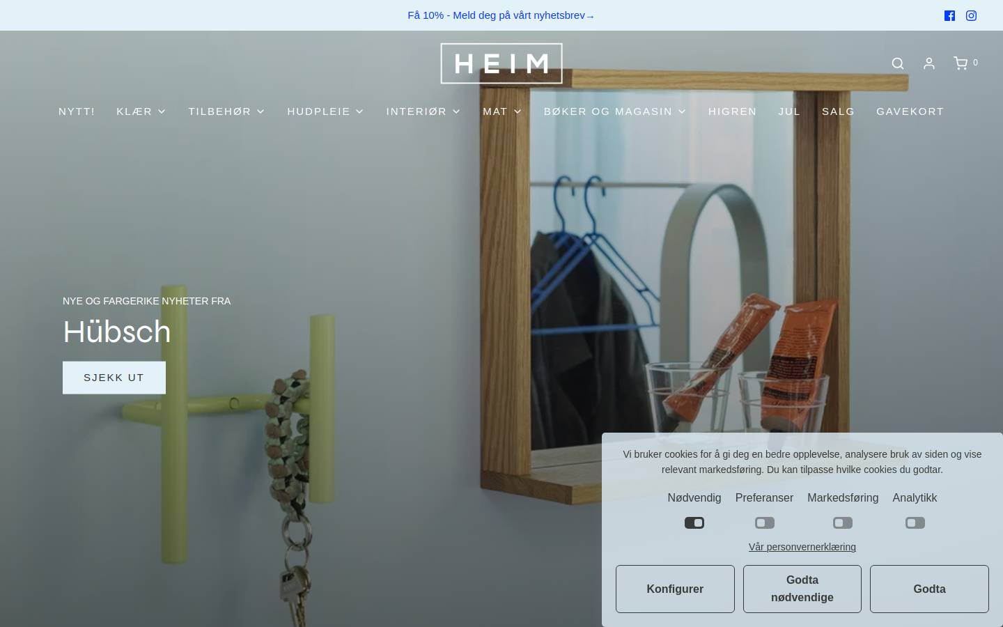 Heimbryggen homepage screenshot