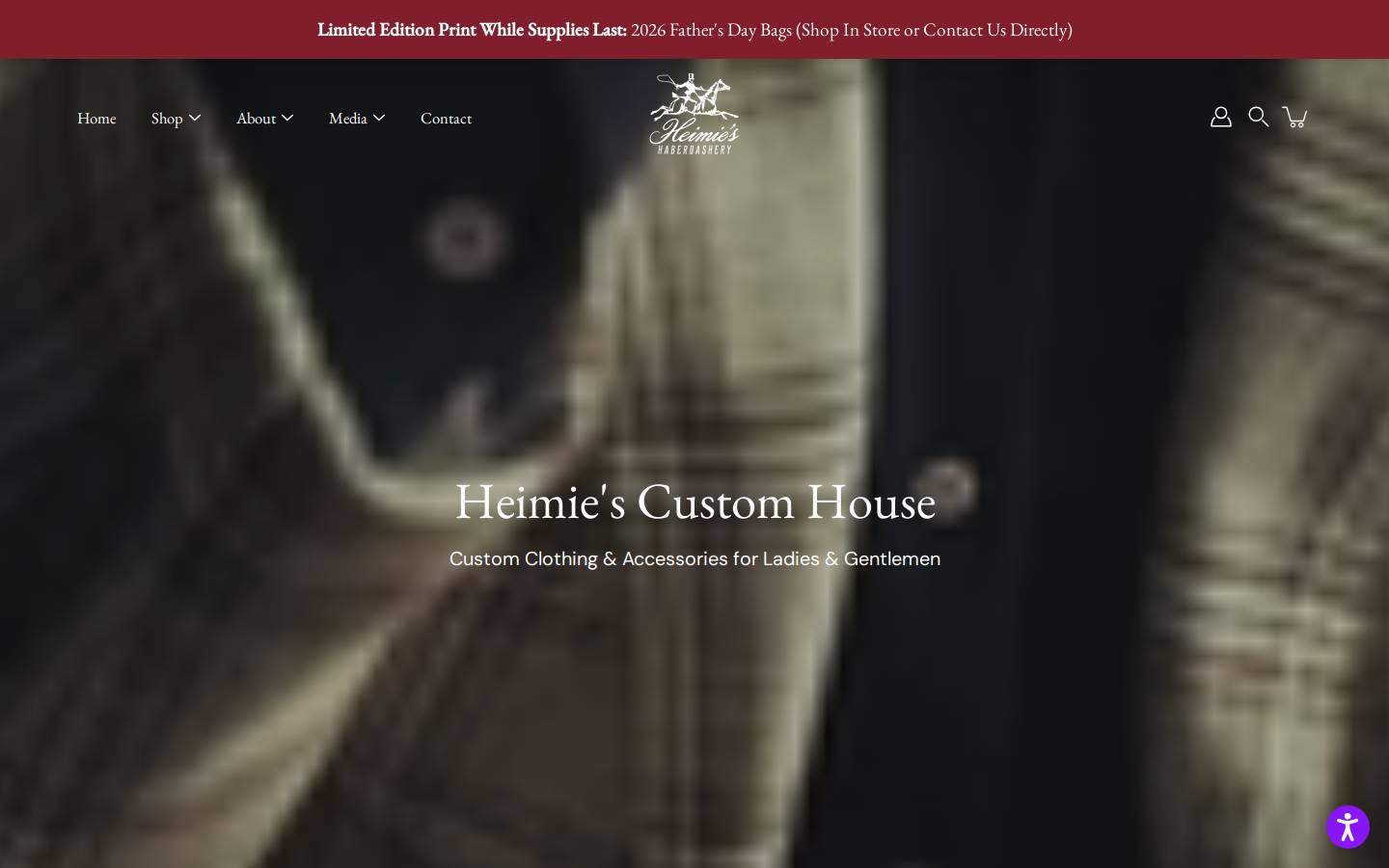 heimies.com homepage screenshot
