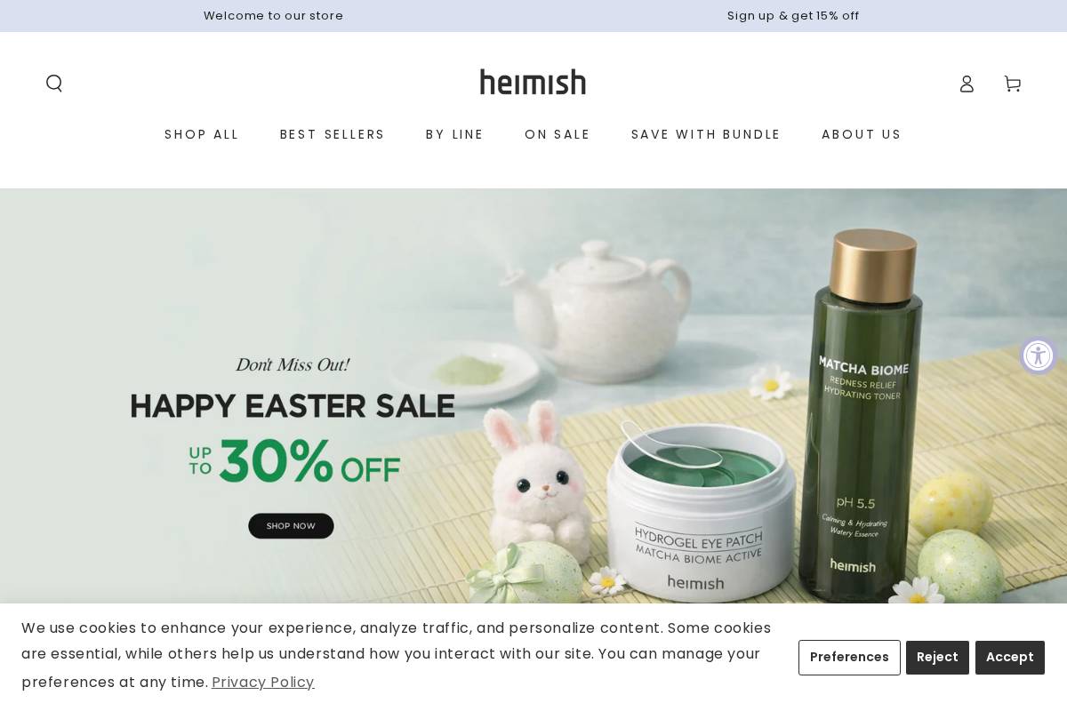 heimish.us homepage screenshot