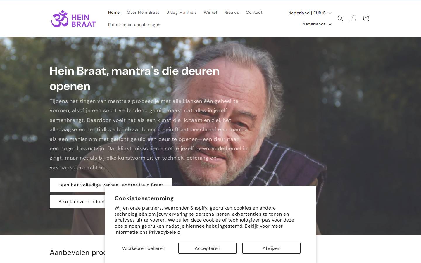 heinbraat.nl homepage screenshot