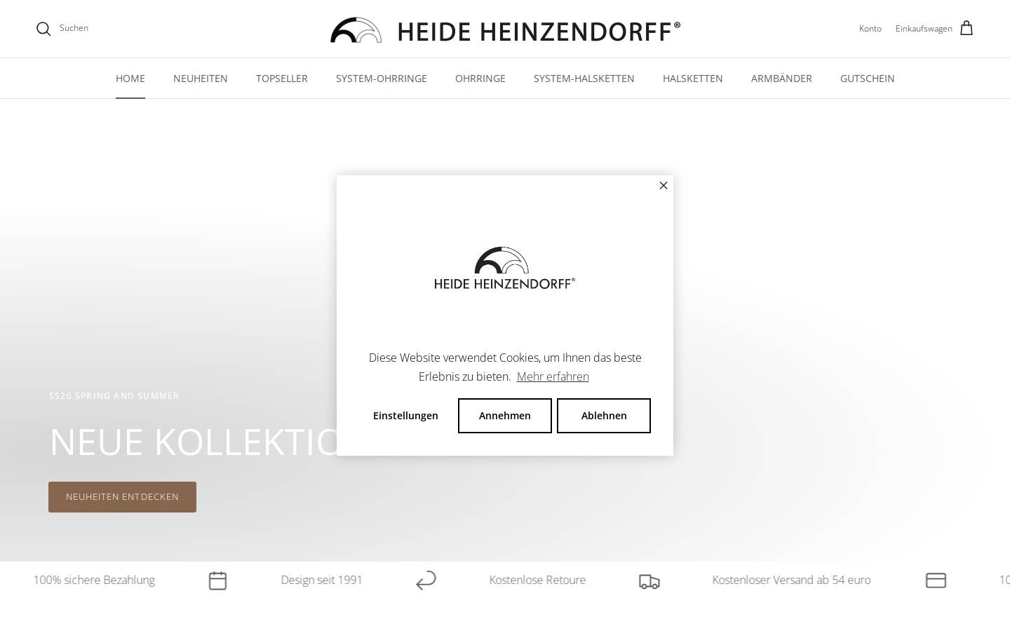heinzendorff.eu homepage screenshot