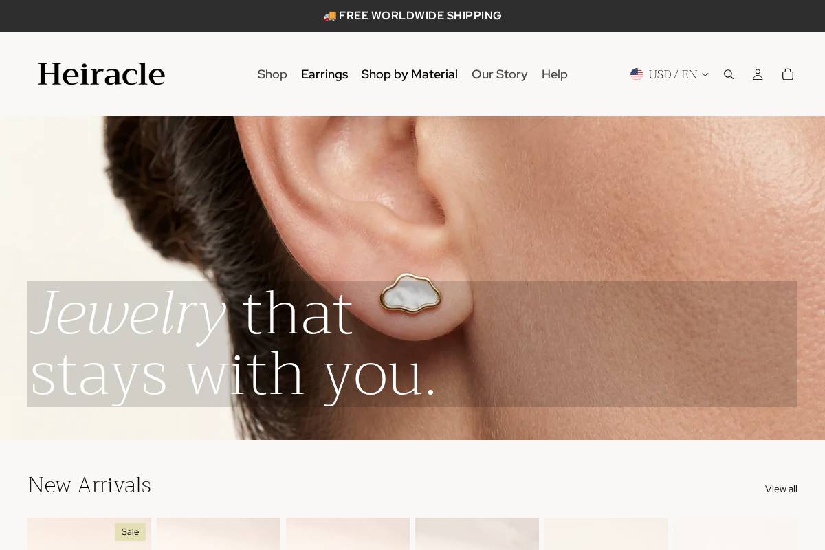 Heiracle homepage screenshot