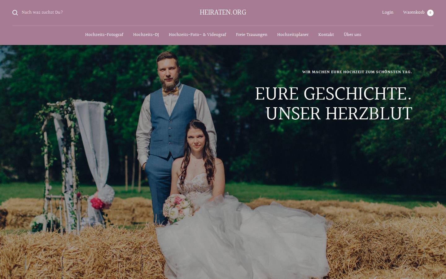 heiraten.org homepage screenshot