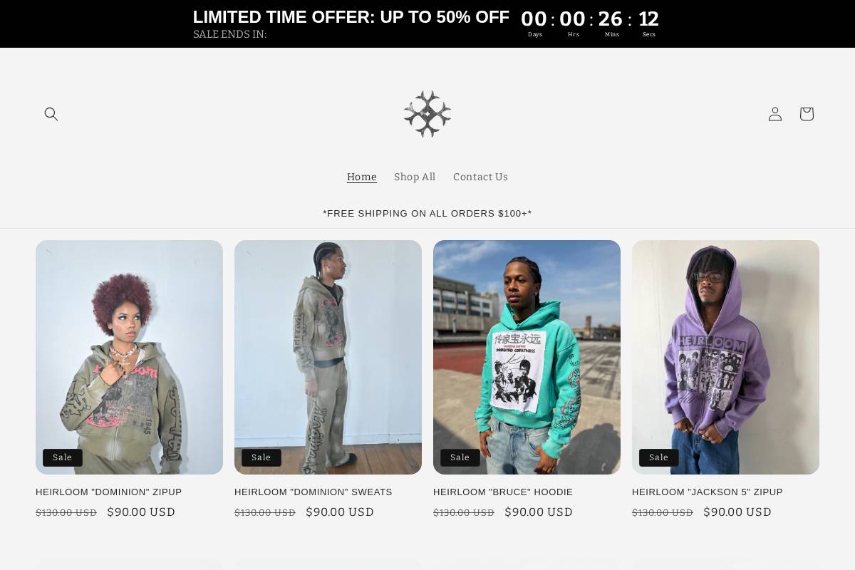 heirloomny.com homepage screenshot