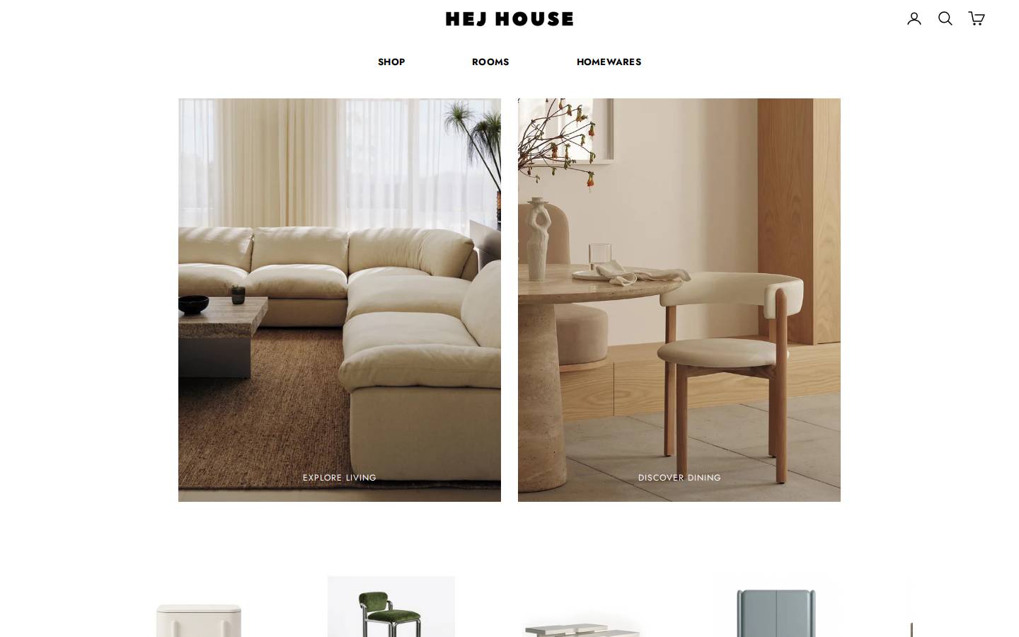hej-house.com homepage screenshot