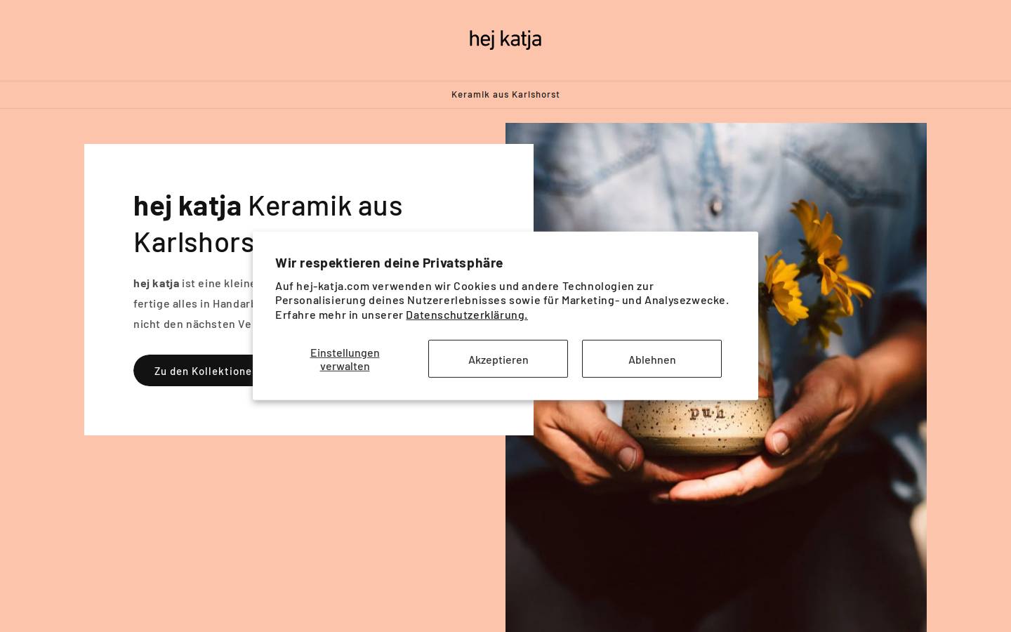 hej-katja.com homepage screenshot