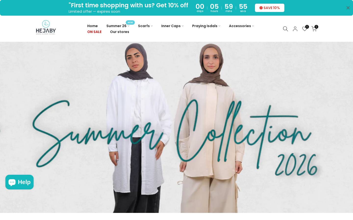 hejabyshop.com homepage screenshot