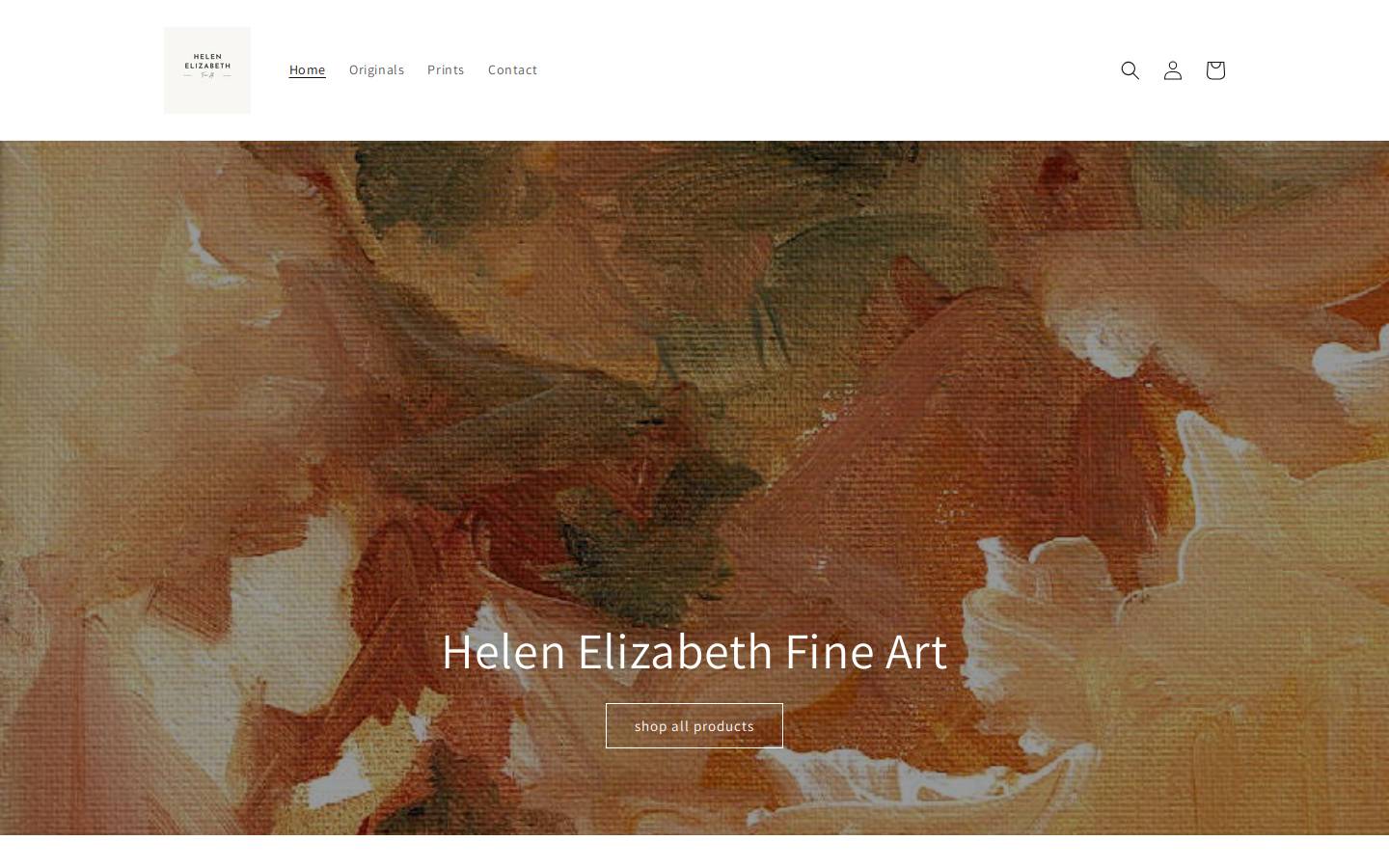 helenelizabethfineart.com homepage screenshot