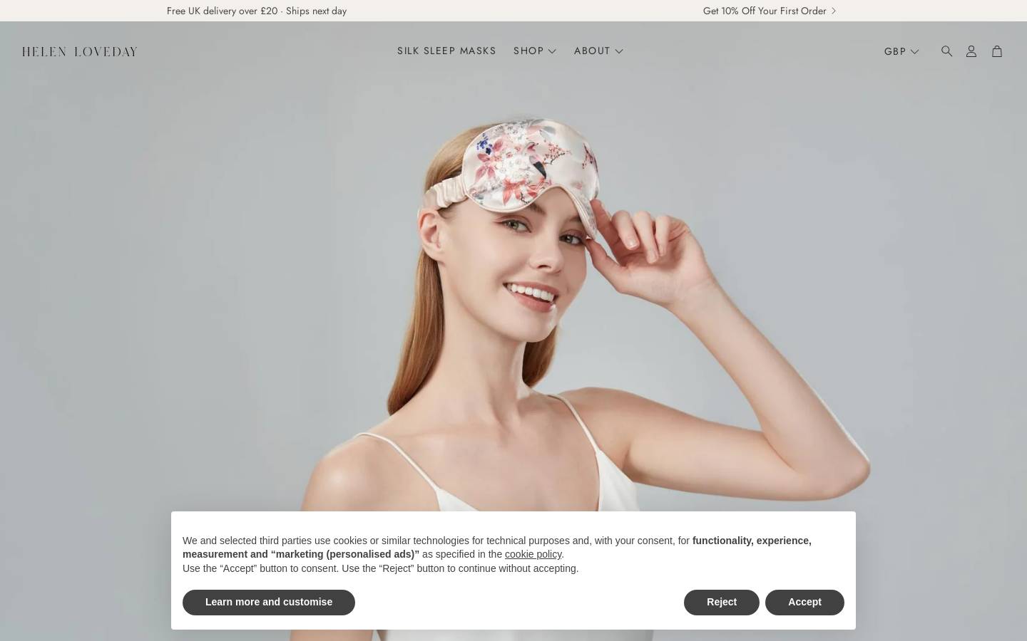 helenloveday.com homepage screenshot